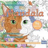 Maxi Yayıncılık Sevimli Kedilerin Dünyası - Mandala - Büyükler Için Boyama - Kedilerle Boyama Terapisi