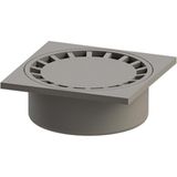 MaxiFlow 100 mm 25*25 Çamur Kovalı Yer Süzgeci Alttan - Antrasit
