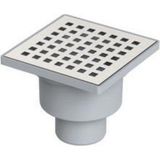MaxiFlow Maxıflow Line 10*10 Ø50 Alttan Yer Süzgeci (Sifon) Paslanmaz