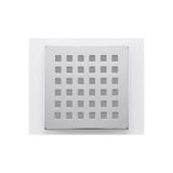 Maxiflow Paslanmaz Çelik Kare Delikli Banyo Yer Süzgeç Izgarası Üst Kapak 9,5 Cm x 9,5 Cm
