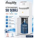 maxilife Aqua Kompresörlü Alttan Damacanalı Sıcak Soğuk Normal Su Sebili Çocuk Kilitli PS-SLR-818 - Beyaz
