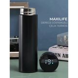 maxilife Dijital Isı Göstergeli Çelik Termos - Pembe - 500 ml