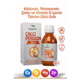 Maxiliv Calcipension Şurup 150ml - Kalsiyum, Magnezyum, Çinko ve Vitamin D İçeren Takviye Edici Gıda