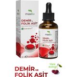 Maxiliv Demir & Folik Asit Damla 30 ml | Liposomal Demir + Quatrefolic® | 4 Yaş ve Üzeri Uygun