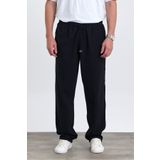 MAXIMILLIAN Erkek Baggy Fit SİYAH Keten Karışımlı Pantolon