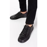 Maximoda Deri Erkek Anatomik Deri Lastikli Ayakkabı - 024-Siyah