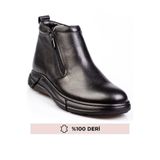 maximoda Hakiki Deri, Fermuarlı, Duble Yumuşak Deri, Su Ve Soğuk Geçirmez, Bağcıksız Erkek Bot