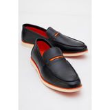Maximoda Hakiki Deri Loafer Erkek Ayakkabı Ortopedik Taban ile Tüm Sezonlar İçin - Siyah
