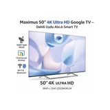 Maximus UHA 50 M9P 50 inç 127 Ekran 4K Ultra HD Google LED TV