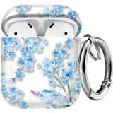 Maxjoy AirPods için Kılıf Kapak, Şeffaf AirPod Kılıf Kadın Erkek için Sevimli Yumuşak Koruyucu Şeffaf iPod Kılıfı Anahtarlık Klipsli Uyumlu AirPod 2. 1. Nesil Şarj Kılıfı 2&1, Çiçek