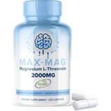 Maxlife Naturals Max-Mag Magnezium L-Threonate- 105 Capsules Made In Usa- Magtein 2000MG With Vitamin D3 And K2 For Sleep, Mood & Brain. - Aromasız