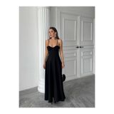 MAXMOOR NATALYA MAXİ SİYAH ELBİSE 1201