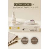 Maxos Dermaroller Professional + Dermaroller Temizleyici 50ml - Saç, Kaş, Sakal Serum
