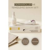 Maxos Dermaroller Professional + Dermaroller Temizleyici 50ml - Saç, Kaş, Sakal Serum