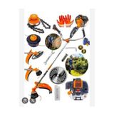 MAXPLUS YAN OT BİÇME TIRPAN MOTORU METAL ŞANZUMAN 3 KAFALI CANAVAR BAŞLIKLI
