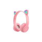Maxron P47m Pembe Kedi Kulak Bluetooth Kulaklık- Microsd Kart Girişi