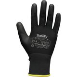 Maxsafety PU-100 Iş Eldiveni Bahçe Eldiveni 9 Numara 1 Çift - Siyah