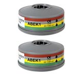 Maxsafety Yyf-110 Yarım Yüz Gaz Maskesi Filtresi Abek1 1 Çift