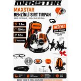 Maxstar 20HPX 52 cc Benzinli Sırt Tırpan Çapa Aparatı Hediyeli Ot Çalı Çim Biçme ve Toprak Çapalama Full Set