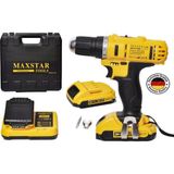 Maxstar Turbo Tools 24 V 5000 Ma 2 Li-Ion Çift Akülü Profesyonel Vidalama Şarjlı Matkap
