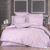 Maxstyle 100x120 cm Gül Kurusu Pembe Jakarlı Saten Elsa Çift Kişilik Nevresim Takımı