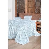 Maxstyle Bambu Baskılı Tek Kişilik Polar Battaniye Seti /H-104556-PERU Blue - 160 x 230 cm - Açık Mavi