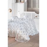 Maxstyle Bambu Baskılı Tek Kişilik Polar Battaniye Seti /H-204512-POPY Beıge - 160 x 230 cm - Bej