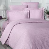 Maxstyle Jakarli Saten Buble 200 x 220 cm Gül Kurusu Çift Kişilik Nevresim Takimi