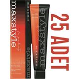 Maxstyle Kuaför Seti 60 ml 25 Adet Saç Boyası Oksidansız - Set boya