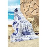 Maxstyle Marine Kadife Plaj Havlusu 70X160 cm - Renkli - 70 x 160 cm