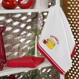 Maxstyle Pamuk Mutfak Havlusu 40X60 cm 2li Beyaz-Mercan - Çok Renkli - 40 x 60 cm