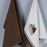 Maxstyle Pamuk Mutfak Havlusu 40X60 Cm 2Li Browni