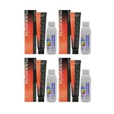Maxstyle SPS626 Argan ve Keratin 2025/01 Siyah 4x60 ml Saç Boyası+4x90 ml Oksidan