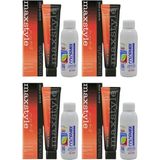 Maxstyle SPS782 Argan ve Keratin 2025/07.34 Karamel 4x60 ml Saç Boyası+4x90 ml Oksidan