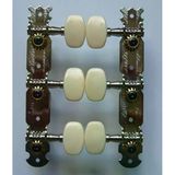 Maxtone Gm22n Klasik Gitar Burgu Seti - 3+3 Nikel (Aksesuar/Yedek Parça) | Beyaz Kelebek Başlıklı Standart Mekanizma, Naylon Tel Uyumu Ve Hassas Akort İmkanı