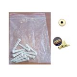 Maxtone Ms021w Akustik Gitar Köprü Pimi - Beyaz 10'Lu Paket (Aksesuar) | Nokta Desenli Estetik Tasarım, 10 Adet Ekonomik Paket Ve Güvenli Tel Tutuşu
