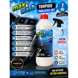 Max&wash 1 kg Torpido Parlatıcı Süt | Profesyonel Araç Içi Plastik Koruyucu ve Parlatıcı | Oto Kuaför Ürünü