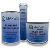 MAXWELL Blue EP2 Marin Gres, Tuzlu Suya Dayanıklı, Mineral Yağ, Lityum Kompleks, NLGI 2, -30°C/+180°C Sıcaklık Aralığı, 1kg