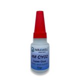 MAXWELL CY02 Etil Siyanoakrilat Bazlı Hızlı Yapıştırıcı, Düşük Viskoziteli, Şeffaf, EPDM ve Lastik Köpük için, NSF Onaylı, 20gr