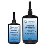MAXWELL MIXBOND UV 9028 Pleksi/PC/PMMA/PUR/PVC/PA/ABS Yapıştırıcı, Ultra Şeffaf, UV Kürleme, 5 Saniye Kuruma, RoHS Onaylı, 250gr