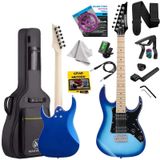 Maxword DE-150BL Maple Klavye HH Manyetik Yüksek Kaliteli Elektro Gitar Seti
