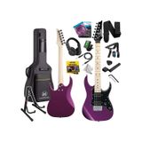 Maxword DE-150PU-ST Maple Klavye HH Manyetik Yüksek Kaliteli Elektro Gitar Seti