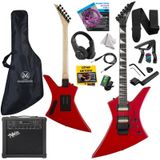Maxword DG-34RD-25AMP Kelly Kasa Floyde Rose 2x Zebra HH Manyetik 25W Amfili Elektro Gitar