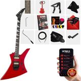 Maxword DG-34RD Kelly Kasa Floyde Rose 2x Zebra Humbucker Manyetik Elektro Gitar - Kırmızı - Basic