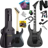Maxword Grade Gray Rosewood Klavye HH Floyde Rose Elektro Gitar - Gri
