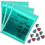 Maxword Gt-Electric-3x Kaliteli Elektro Gitar Teli 3 Takım Set (10 Pena Hediye)