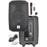 Maxword Maxi-12A-Mic Aktif Kabin Hoparlör, 12 İnç, 1200 Watt, Bluetooth, USB, Kablosuz Mikrofon, Siyah
