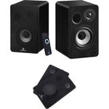 Maxword RM-400BK Aktif Stüdyo Referans Monitörü 4 İNÇ ÇİFT Bluetooth USB 140 Watt - Siyah