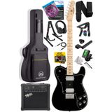 Maxword TLX-60BK-25AMP Telecaster Maple Klavye HH 25W Amfili Elektro Gitar Seti