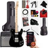 Maxword TLX-60BK-50AMP Telecaster Maple Klavye Hh 50 W Amfili Elektro Gitar Seti - Siyah